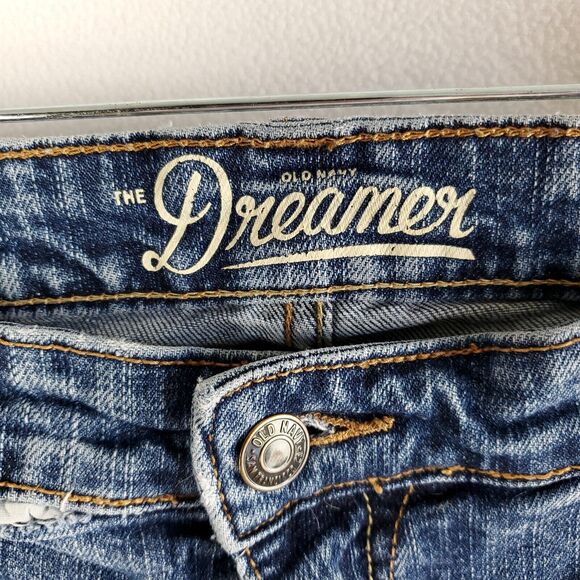 Old Navy Jeans Womens 14 Dreamer Relaxed Bootcut Regular Stretch Denim Mid Rise - Picture 14 of 16